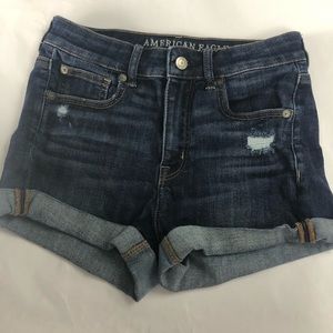 American Eagle Outfitters Dark Wash Denim Shorts